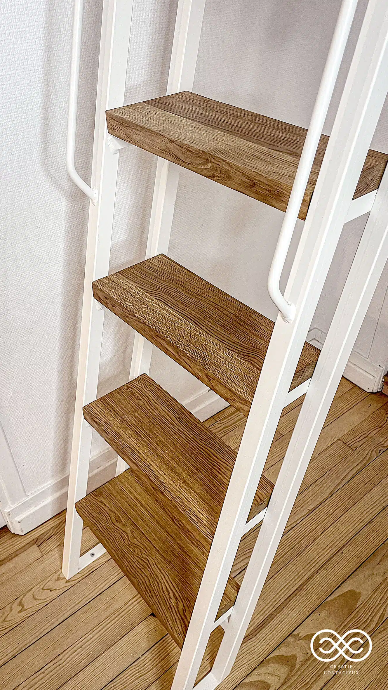 Echelle de meunier métal et bois réalisée sur mesure