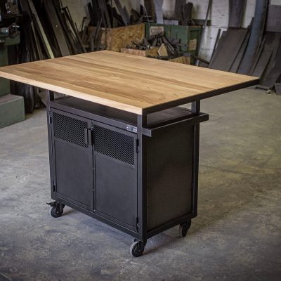 Îlot central à roulettes