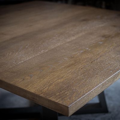 TABLE CARREE A RALLONGES - Chene massif copie